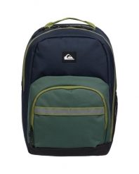 Duży plecak dla Mężczyzn SCHOOLIE 30L. Zielone plecaki męskie Quiksilver, z aplikacjami, z materiału. Za 239.99 zł.