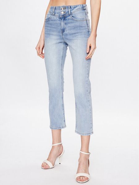 Morgan Jeansy 231-PEGASE3 Niebieski Regular Fit. Niebieskie jeansy damskie Morgan, bez wzorów, z bawełny. Za 199.99 zł.