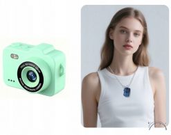 Aparat cyfrowy Xrec Mini Aparat Cyfrowy X8 12mp Video 1080p Lcd 0,96" Brelok wisiorek / X8 Zielony miętowy. Aparaty kompaktowe Xrec. Za 99.99 zł.