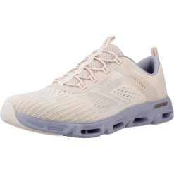 Buty SKECHERS GILDE STEP GRATIFY Rose. Czerwone obuwie sportowe damskie Skechers, bez wzorów, z tkaniny, bez zapięcia. Za 349.99 zł.
