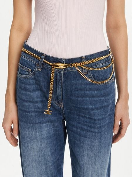 Elisabetta Franchi Pasek Damski CT-31K-52E2-V390 Złoty. Żółte paski damskie Elisabetta Franchi, bez wzorów. Za 1,059.00 zł.