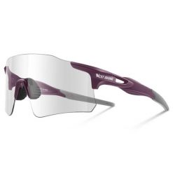 Uniseksowe okulary przeciwsłoneczne fotochromowe. Fioletowe okulary przeciwsłoneczne damskie WEST BIKING. Za 150.92 zł.