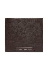 Tommy Hilfiger Portfel Th Corp Cc Flap And Coin AM0AM14780 Brązowy ciemny. Brązowe portfele męskie Tommy Hilfiger, bez wzorów, ze skóry. Za 349.99 zł.