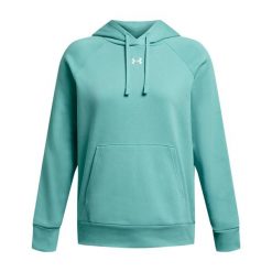 Bluza sportowa damska Under Armour B23507. Niebieskie bluzy damskie Under Armour, xl, bez wzorów, sportowe, bez ramiączek, z kapturem. Za 358.00 zł.