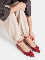 MEXX Baleriny EO-WS1288-03 Czerwony ciemny. Czerwone balerinki damskie Mexx, bez wzorów, bez obcasa, bez zapięcia. Za 299.99 zł.