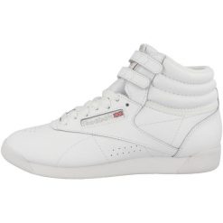Damskie trampki na co dzień Reebok F S HI 100000103 Biały. Białe trampki i tenisówki damskie Reebok, bez wzorów, z materiału, bez zapięcia. Za 323.00 zł.