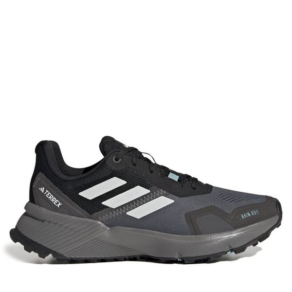 Trekkingi adidas. Czarne obuwie sportowe damskie Adidas, bez zapięcia. Za 349.99 zł.