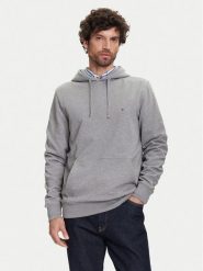 Tommy Hilfiger Bluza Essential MW0MW37235 Szary Regular Fit. Szare bluzy męskie Tommy Hilfiger, m, bez wzorów, z bawełny, bez ramiączek, bez kaptura. Za 299.99 zł.
