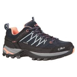 Buty CMP Rigel Low 3Q13246-92AD niebieskie. Niebieskie obuwie trekkingowe damskie z gumy, bez zapięcia. Za 524.03 zł.