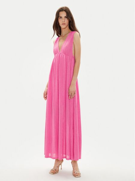 Gina Tricot Sukienka letnia 22141 Różowy Regular Fit. Czerwone sukienki damskie Gina Tricot, na lato, l, bez wzorów, z syntetyku, bez kołnierzyka, bez ramiączek. Za 149.99 zł.