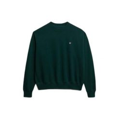 Bluza damska Superdry Essential Heritage. Zielone bluzy damskie Superdry, bez wzorów, eleganckie, bez ramiączek, bez kaptura. Za 284.00 zł.