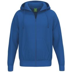 Niebieska kurtka z kapturem Erima Ts. Niebieskie kurtki męskie Erima, m, bez wzorów, z bawełny, klasyczne, z kapturem. Za 313.99 zł.