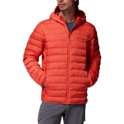 Kurtka COLUMBIA LAKE 22 II DOWN HOODED JACKET Pomarańczowy. Brązowe kurtki męskie Columbia, bez wzorów, z syntetyku, sportowe, bez kaptura. Za 661.27 zł.