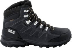 Buty trekkingowe męskie Jack Wolfskin Buty trekkingowe męskie REFUGIO TEXAPORE MID M phantom / burly yellow XT r. 45 (4049841-6357). Żółte trekkingi męskie Jack Wolfskin, bez zapięcia. Za 416.00 zł.
