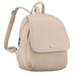 Miejski plecak damski ze skóry ekologicznej w ciemnobeżowym kolorze Rovicky R-6739. Brązowe plecaki damskie ROVICKY, bez wzorów, ze skóry ekologicznej, eleganckie. Za 119.99 zł.