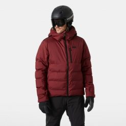 Kurtka puchowa Helly Hansen Kvitfjell. Czerwone kurtki sportowe męskie Helly Hansen, na zimę, m, bez wzorów, z puchu, bez kaptura, narciarskie. Za 1,420.50 zł.