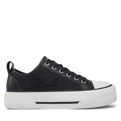 Trampki KARL LAGERFELD. Czarne trampki i tenisówki damskie KARL LAGERFELD, bez wzorów, bez zapięcia. Za 459.99 zł.