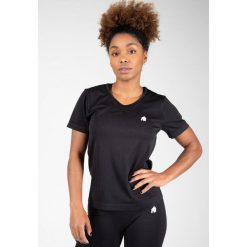 Neiro Bezszwowe Koszulka - Czarny. Czarne bluzki damskie GORILLA WEAR, m, bez wzorów, sportowe, bez kołnierzyka, bez ramiączek. Za 191.00 zł.
