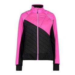 Kurtka damska turystyczna CMP 30A2276. Czarne kurtki sportowe damskie CMP, l, bez wzorów, z softshellu, bez ramiączek, z kapturem, trekkingowe. Za 389.99 zł.