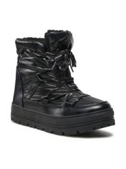 Jenny Fairy Trzewiki NS10103 Czarny. Czarne botki damskie Jenny Fairy, bez wzorów, z materiału, bez obcasa, na płaskiej podeszwie, bez zapięcia. Za 139.99 zł.