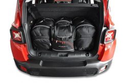 Torby Do Bagażnika Jeep Renegade Mhev 2022+ 4Szt Kjust. Czarne torby podróżne damskie KJUST, bez wzorów, z kauczuku. Za 1,140.00 zł.
