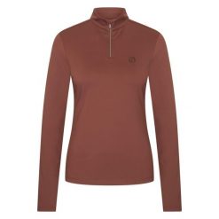 Damska koszulka do jazdy konnej Imperial Riding Top Amy. Brązowe bluzki damskie IMPERIAL RIDING, bez wzorów, sportowe, bez kołnierzyka, bez ramiączek. Za 271.50 zł.