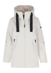 Prosty, krótki płaszcz J-TWIGGY. Czerwone płaszcze damskie Volcano, plus size, bez wzorów, z materiału, klasyczne, bez kołnierzyka, bez kaptura. Za 329.99 zł.