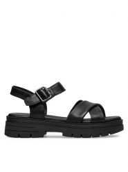 Lasocki Sandały WB-LINA-23 Czarny. Czarne sandały damskie Lasocki, bez wzorów, ze skóry, bez obcasa, na płaskiej podeszwie, bez zapięcia. Za 159.99 zł.