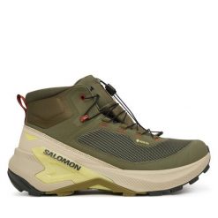 Trekkingi Salomon. Brązowe buty zimowe męskie Salomon, bez wzorów, bez obcasa, bez zapięcia. Za 819.99 zł.