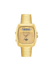 Adidas Zegarek Retro Wave Three Chronograph AOSY25014 Złoty. Żółte zegarki męskie Adidas, bez wzorów, złote. Za 719.99 zł.