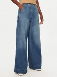 BOSS Jeansy Zehyrus 50528820 Niebieski Wide Leg. Niebieskie jeansy damskie Boss, bez wzorów, z bawełny. Za 649.99 zł.