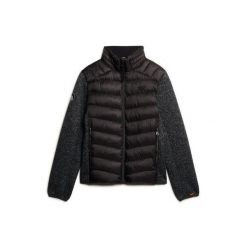 Kurtka puchowa Superdry Sports. Czarne kurtki męskie Superdry, m, bez wzorów, z puchu, bez kaptura. Za 548.00 zł.