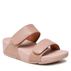 Klapki FitFlop. Brązowe klapki damskie FitFlop, bez wzorów, bez obcasa, bez zapięcia. Za 269.99 zł.