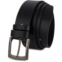 Skórzany Licowy Pasek Męski Czarny Szeroki Premium Beltimore E14 : Kolory - Czarny, Rozmiar Pasków - R.95-110 Cm. Czarne paski męskie z jeansu, eleganckie. Za 54.99 zł.