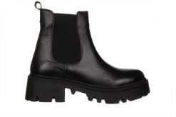 Botki Bayla-161 138 23513 Black 161600, Czarny, Skóra naturalna - 38. Czarne botki damskie Bayla, na zimę, bez wzorów, z gumy, eleganckie, z okrągłym noskiem, za kostkę, bez obcasa, bez zapięcia. W wyprzedaży za 299.00 zł.