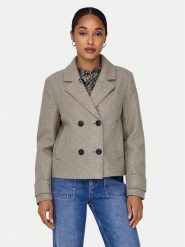 ONLY Kurtka przejściowa Freja 15320983 Brązowy Regular Fit. Brązowe kurtki damskie ONLY, l, bez wzorów, z syntetyku, bez kaptura. Za 269.99 zł.