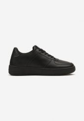Czarne Sznurowane Buty Sportowe Sneakersy z Perforacją na Nosku Lucindias. Czarne buty sportowe męskie Born2be, bez wzorów, z jeansu, bez zapięcia. Za 69.99 zł.