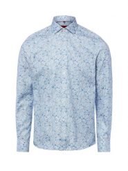 Finshley & Harding koszula biznesowa Mężczyźni Slim Fit Bawełna niebieski, 42. Niebieskie koszule męskie Finshley & Harding, m, bez wzorów, z bawełny, biznesowe, bez kołnierzyka, bez ramiączek. Za 199.95 zł.