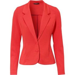 Freequent Żakiet Nanni czerwony female czerwony S (38). Czerwone marynarki i żakiety damskie Freequent, bez wzorów, z dżerseju, eleganckie, bez kołnierzyka, bez ramiączek. W wyprzedaży za 179.00 zł.