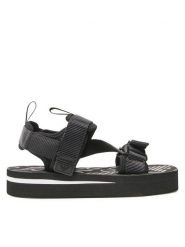 Emporio Armani Sandały X4P113 XN170 K001 Czarny. Czarne sandały męskie Emporio Armani, bez wzorów, z materiału, bez zapięcia. Za 789.99 zł.