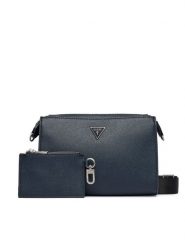 Guess Torebka HMMISL P6457 Granatowy. Niebieskie listonoszki damskie Guess, z aplikacjami, ze skóry, bez dodatków. Za 364.99 zł.