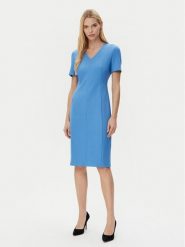 BOSS Sukienka codzienna Damaisa 50490044 Niebieski Slim Fit. Niebieskie sukienki damskie Boss, na co dzień, bez wzorów, z wiskozy, bez kołnierzyka, bez ramiączek, proste. Za 779.99 zł.