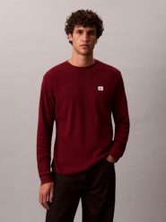 Calvin Klein Jeans koszula z długim rękawem Mężczyźni czerwony, XL. Czerwone koszule męskie Calvin Klein Jeans, m, z aplikacjami, z jeansu, eleganckie, bez kołnierzyka, bez ramiączek. Za 179.95 zł.