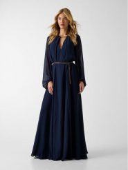 Marciano Guess Sukienka wieczorowa 6RGK19 7429A Granatowy Regular Fit. Niebieskie sukienki damskie Marciano Guess, z aplikacjami, z syntetyku, wizytowe, bez kołnierzyka, bez ramiączek. Za 1,199.00 zł.