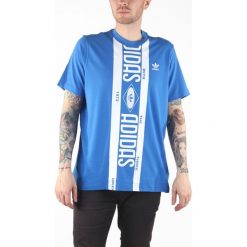 Adidas Originals Koszulka Niebieski. Niebieskie t-shirty męskie adidas Originals, s, bez wzorów, z bawełny, bez kołnierzyka, bez ramiączek. Za 119.95 zł.