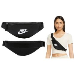 Saszetka biodrowa Nike Heritage nerka. Czarne saszetki i nerki męskie Nike, bez wzorów. Za 99.99 zł.