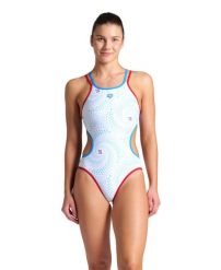 Strój Kąpielowy Arena One Fireflow Swimsuit Doub. Białe stroje kąpielowe damskie ARENA, bez wzorów, z poliesteru. Za 268.34 zł.
