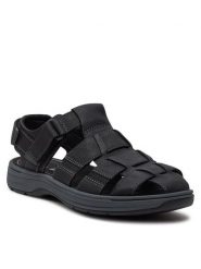 Clarks Sandały Saltway Cove 26176899 Czarny. Czarne sandały męskie Clarks, bez wzorów, ze skóry, bez zapięcia. Za 339.99 zł.