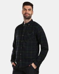 Męska bawełniana koszula flannel Kilpi FLANNY-M. Zielone koszule męskie Kilpi, m, bez wzorów, z bawełny, bez kołnierzyka, bez ramiączek. Za 163.85 zł.