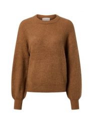 Msch Copenhagen sweter z dzianiny z zawartością alpaki - MSCHGustel Hope Kobiety brązowy, S/M. Brązowe swetry nierozpinane damskie MSCH Copenhagen, m, bez wzorów, z dzianiny, eleganckie, bez kołnierzyka, bez ramiączek. Za 229.95 zł.